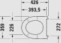 Duravit No.1 DuraStyle Basic WC-ülőke nemesacél zsanérral, magasfényű fehér 0026110000