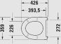 Duravit No.1 DuraStyle Basic Soft-Close WC ülőke, magasfényű fehér 0026190000