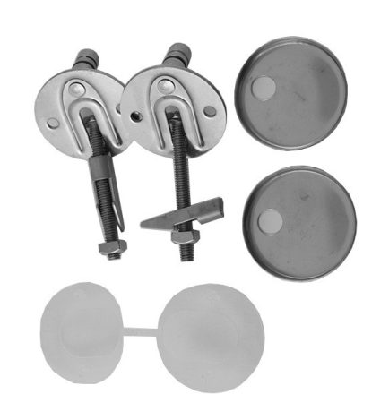 Duravit lágy záródású rozsdamentes acél zsanérkészlet WC ülőkéhez 0061631000