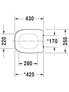 Duravit D-Code compact WC ülőke és fedél 0067310099
