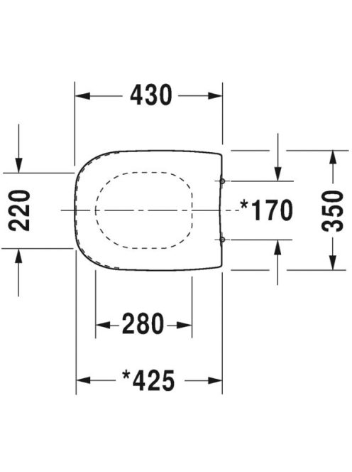 Duravit D-Code compact WC ülőke és fedél 0067310099