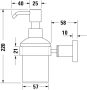 Duravit D-Code fali szappanadagoló 393 ml, króm 0099161000