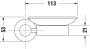Duravit D-Code jobbos szappantartó, króm 0099181000