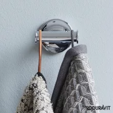   Duravit Starck T dupla ágú törölköző akasztó, króm 0099301000