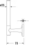 Duravit Starck T tartalék WC-papír tartó, króm 0099391000