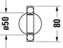 Duravit Starck T mozgatható törölközőtartó 39 cm, matt fekete 0099414600