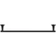 Duravit Starck T Fürdőlepedő tartó 60 cm, matt fekete 0099424600