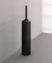 Duravit Starck T padlón álló WC kefe tartóval, matt fekete 0099454600