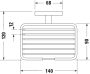 Duravit Karree szappantartó, króm 0099531000