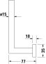 Duravit Karree fali pót WC-papír tartó, króm 0099561000