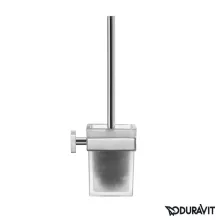 Duravit Karree fali WC kefe tartó, króm 0099571000