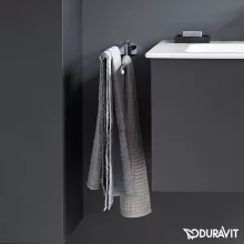   Duravit Karree dupla törölköző tartó 45 cm, króm 0099581000