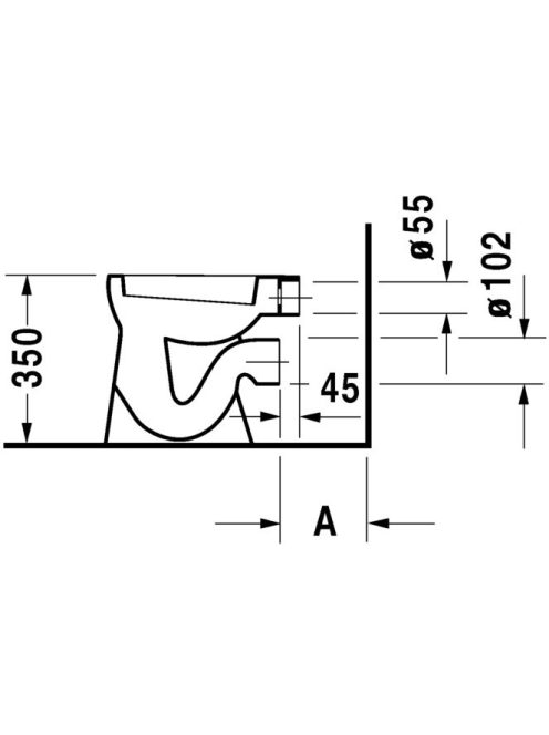 Duravit Duraplus gyerek álló WC csésze (Bambi) 0106090000