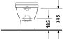 Duravit Starck 3 falra tolható álló WC csésze 37x56 vario kifolyással 0124090000