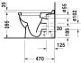 Duravit Starck 3 falra tolható álló WC csésze 36x56 vario kifolyással 0124090000