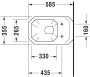 Duravit 1930 fali WC csésze 0182090000