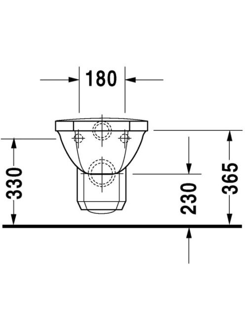 Duravit 1930 fali WC csésze 0182090000