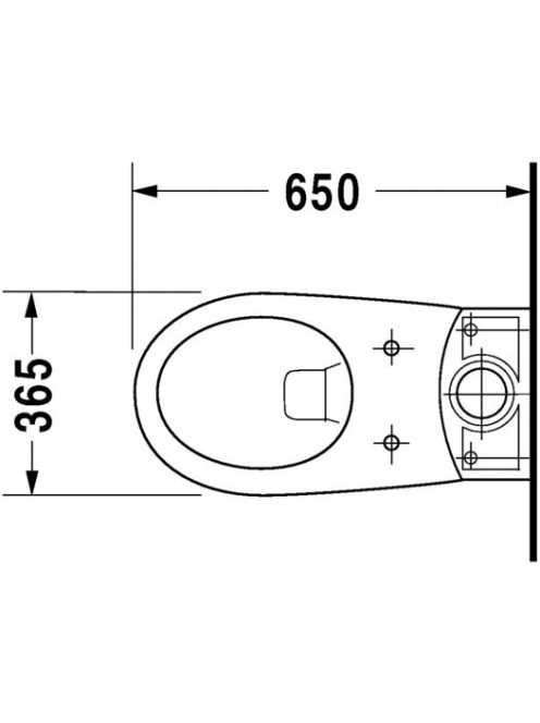 Duravit Duraplus fali monoblokk WC csésze 0195090000