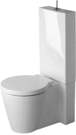 Duravit Starck 1 monoblokk WC csésze vario kifolyás 41,5x64, WonderGliss bevonattal 02330900641
