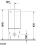 Duravit Starck 1 monoblokk WC csésze 41,5x64 cm, vario kifolyású 0233090064