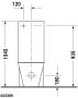Duravit Starck 1 monoblokk WC csésze 41,5x64 cm, vario kifolyású 0233090064