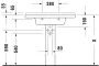 Duravit Starck 3 bútorral aláépíthető mosdó wondergliss bevonattal 03048000001