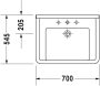 Duravit Starck 3 mosdó Vital 700mm 0309700000