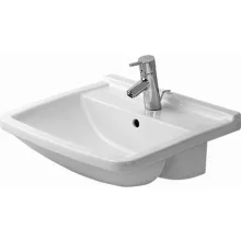   Duravit Starck 3 félig beépíthető kerámia mosdó 55x46 cm, WonderGliss bevonattal 03105500001