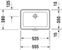 Duravit 2nd floor beépíthető mosdó 55,5x38 0316530000