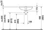 Duravit D-Code beépíthető mosdó 52,5x32 0338490000