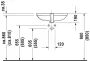 Duravit D-Code alulról beépíthető mosdó 58x45,5 0338560000
