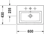 Duravit 2nd floor (034760) beépíthető mosdó 60x43 0347600000