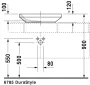 Duravit DuraStyle mosdótál 60x38 0349600000