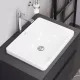 Duravit D-Neo csaplyuk nélküli beépíthető mosdó 60x44 cm, WonderGliss bevonattal 03586000791