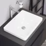 Duravit D-Neo csaplyuk nélküli beépíthető mosdó 60x44 cm, WonderGliss bevonattal 03586000791