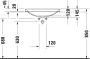 Duravit D-Neo csaplyuk nélküli beépíthető mosdó 60x44 cm, WonderGliss bevonattal 03586000791