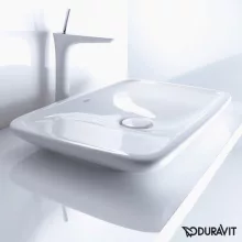   Duravit PuraVida ráültethető mosdótál 69,5x41,5 cm lefolyótakaróval 0370700000
