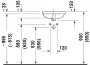 Duravit DuraStyle WonderGliss beépíthető mosdó 37x37 03733700001