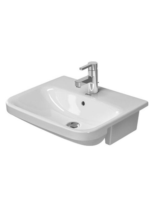 Duravit DuraStyle WonderGliss félig beépíthető mosdó 55x45,5 03755500001