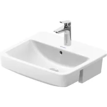   Duravit No.1 félig beépíthető mosdó 550x460 mm, magasfényű fehér 03765500002