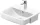Duravit No.1 félig beépíthető mosdó 550x460 mm, magasfényű fehér 03765500002