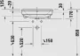 Duravit No.1 félig beépíthető mosdó 550x460 mm, magasfényű fehér 03765500002