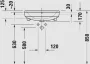 Duravit No.1 félig beépíthető mosdó 550x460 mm, magasfényű fehér 03765500002