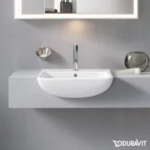   Duravit ME by Starck félig beépíthető kerámia mosdó 55x45,5 cm 0378550000