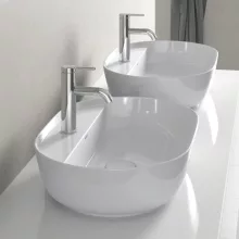   Duravit Luv ráültethető mosdó 60x40 cm rögzítővel, matt fehér/fehér 0380602600
