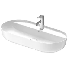   Duravit Luv ráültethető kerámia mosdó 80x40 cm, matt fehér/fehér 0380802600