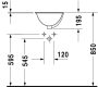 Duravit Architec beépíthető mosdó 33,5x33,5 0473340031