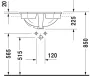 Duravit 1930 beépíthető mosdó 58x47 0476580000