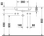 Duravit D-Code jobbos kézmosó 55x22 07065000082