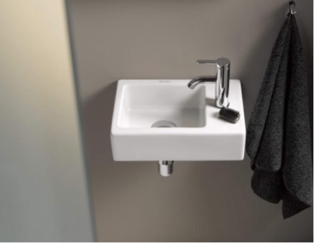 Duravit Vero Air Jobbos kézmosó bútorral aláépíthető 38x25 cm, alpin fehér 0724380000